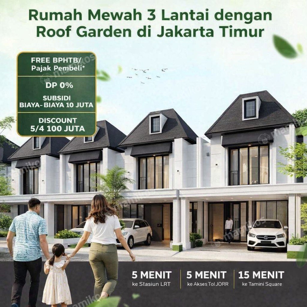 Rumah Sertifikat SHM 4 Kamar Tidur 4 Kamar Mandi Cipayung Jakarta Timur - Photo 2