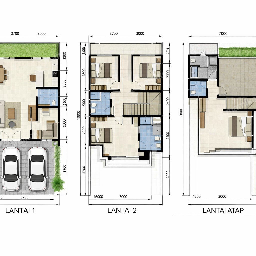 Rumah Sertifikat SHM 4 Kamar Tidur 4 Kamar Mandi Cipayung Jakarta Timur - Photo 4
