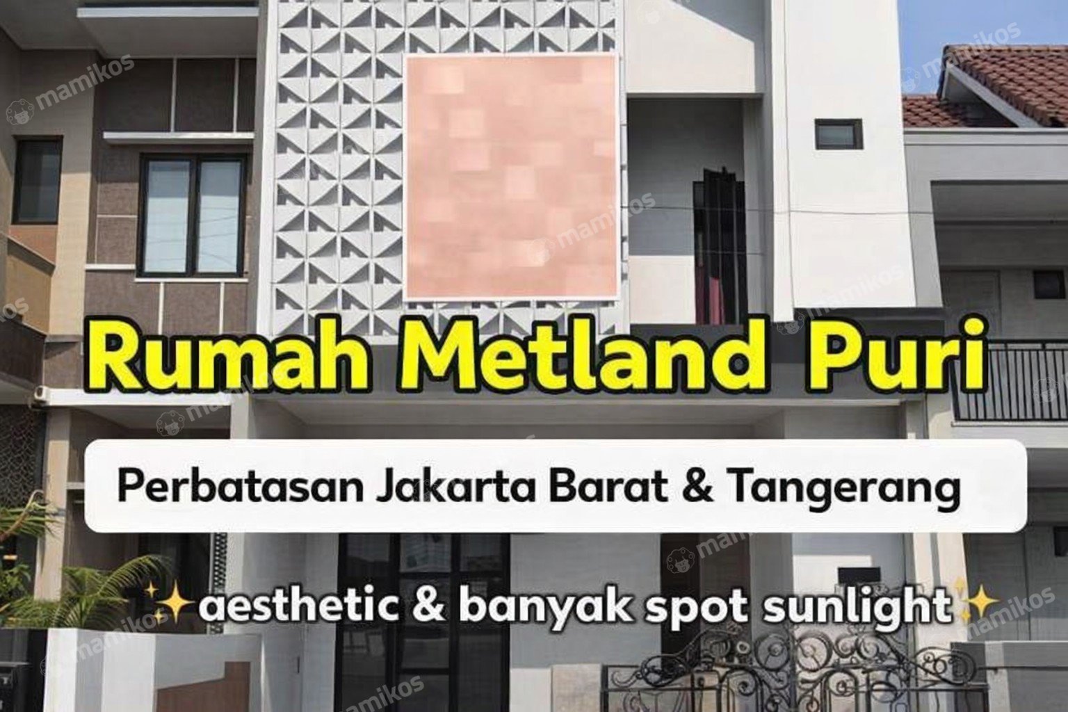 Rumah Sertifikat SHM 3 Kamar Tidur 3 Kamar Mandi Metland Puri Jakarta Barat