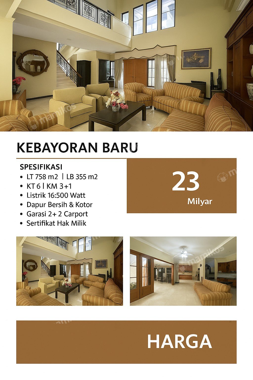 Rumah Sertifikat SHM 6 Kamar Tidur 6 Kamar Mandi Radio Dalam Jakarta Selatan - Photo 2