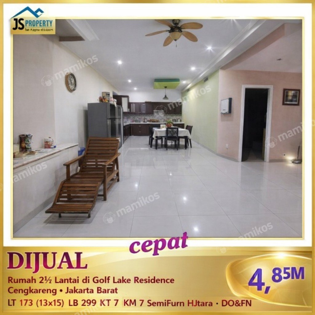 Rumah 6 Kamar Tidur 6 Kamar Mandi 2 Lantai Cengkareng Jakarta Barat - Photo 2