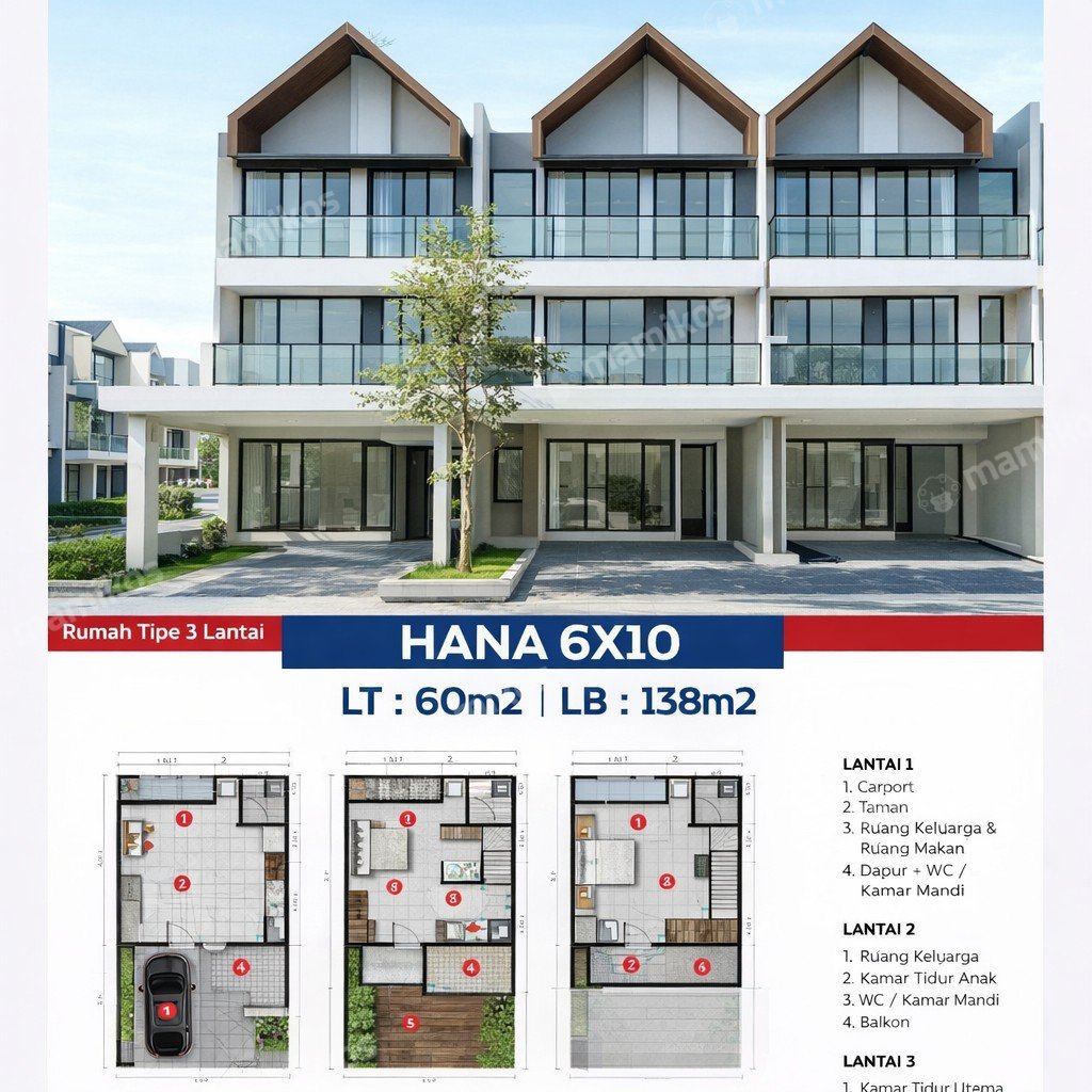 Rumah Sertifikat PPJB 3 Kamar Tidur 3 Kamar Mandi Pantai Indah Kapuk 2 Jakarta Utara - Photo 2