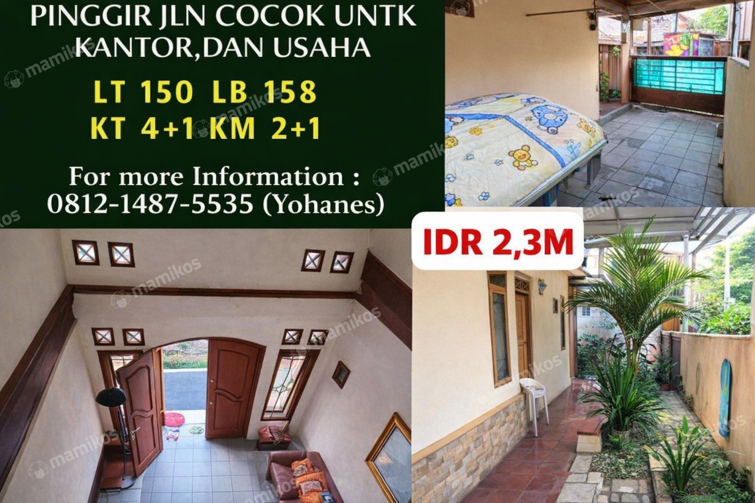 Rumah Sertifikat SHM 4 Kamar Tidur 2 Kamar Mandi Duren Sawit Jakarta Timur