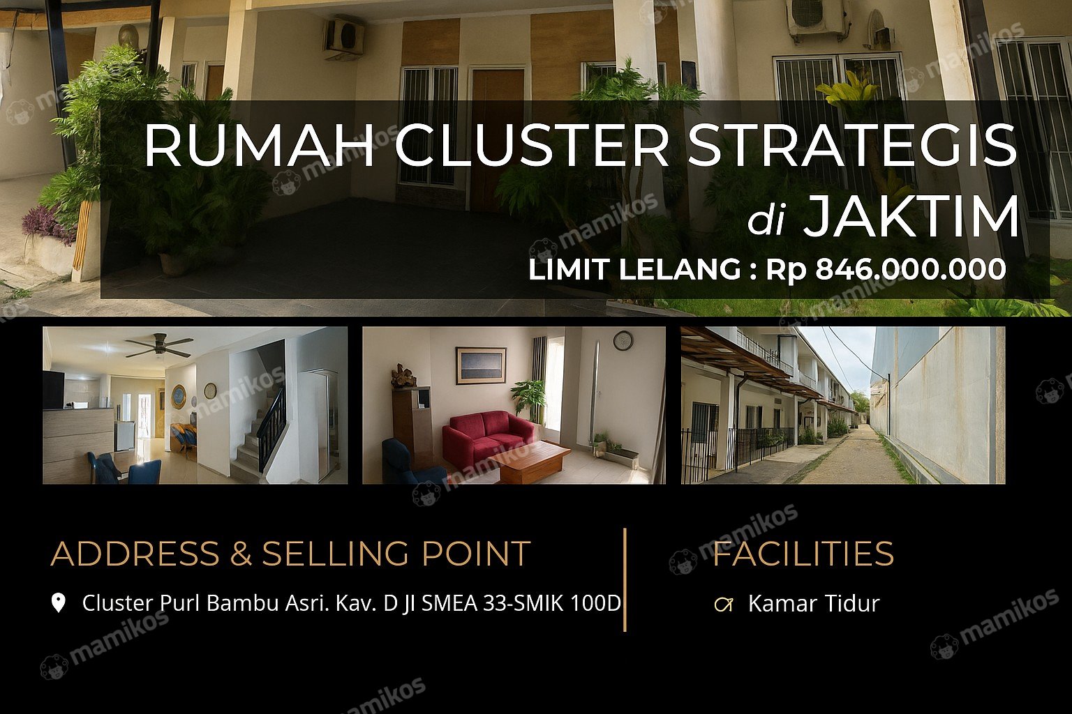 Rumah Sertifikat SHM 2 Kamar Tidur 2 Kamar Mandi Cipayung Jakarta Timur