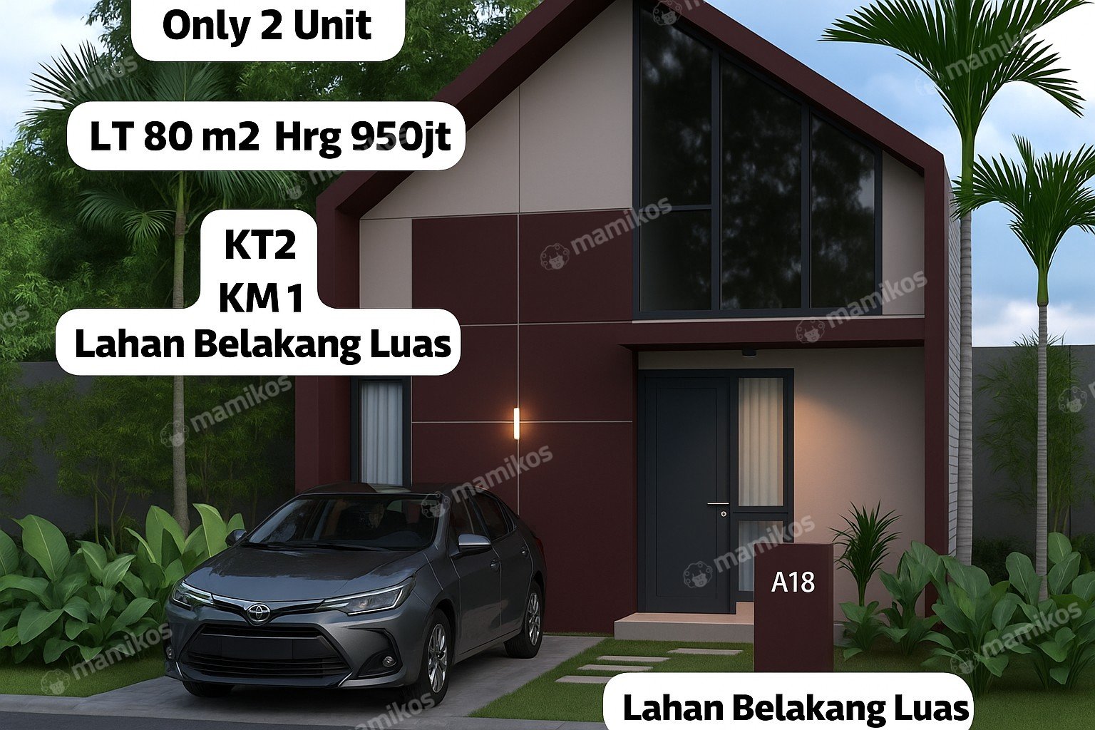 Rumah Sertifikat SHM 3 Kamar Tidur 2 Kamar Mandi Meruya Jakarta Barat
