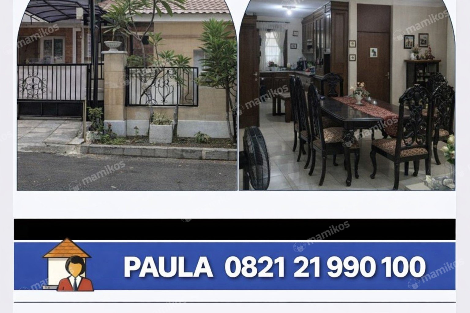 Rumah Sertifikat SHM 5 Kamar Tidur 3 Kamar Mandi Pulomas Jakarta Timur