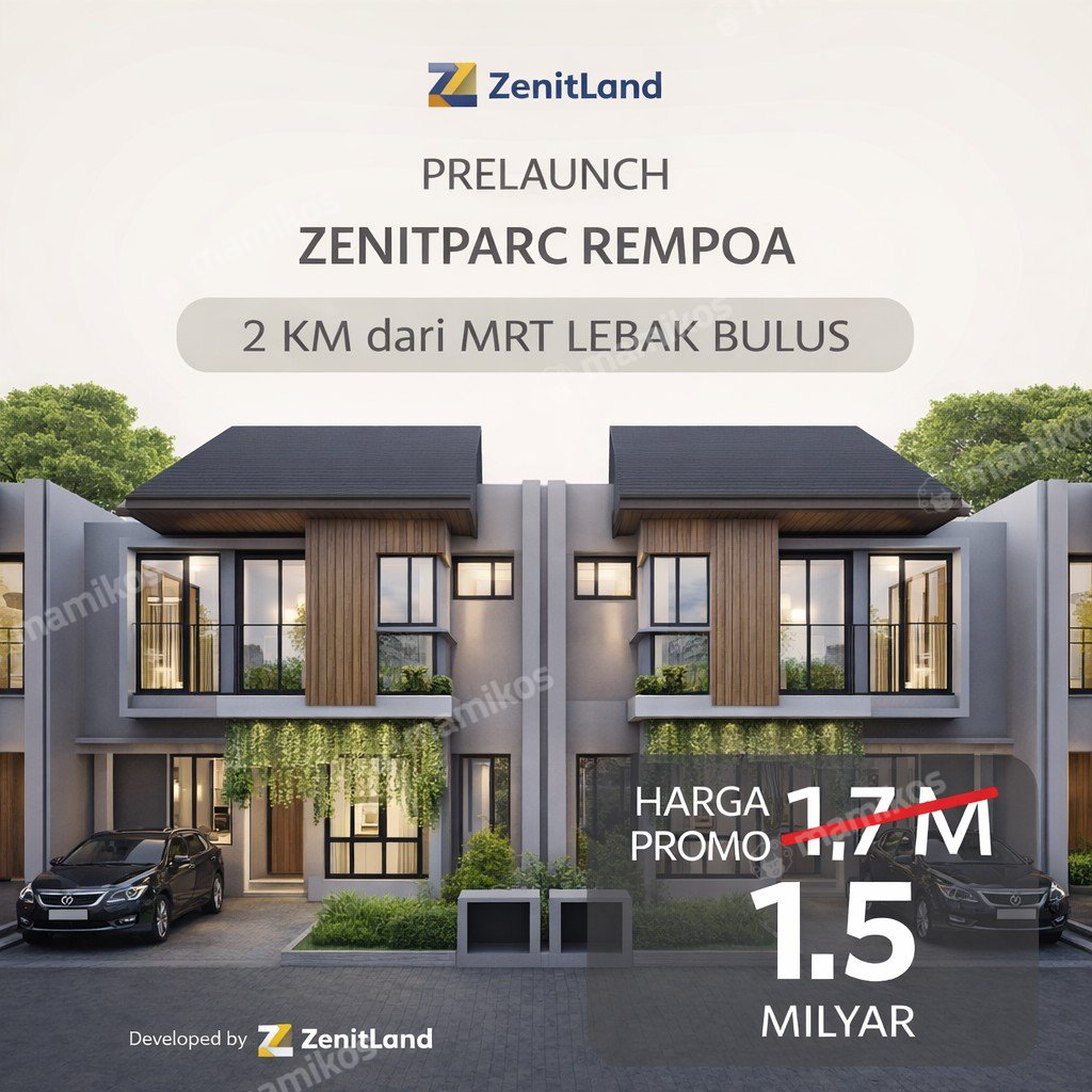 Rumah Sertifikat SHM 3 Kamar Tidur 2 Kamar Mandi Rempoa Ciputat Timur Jakarta Selatan - Photo 2