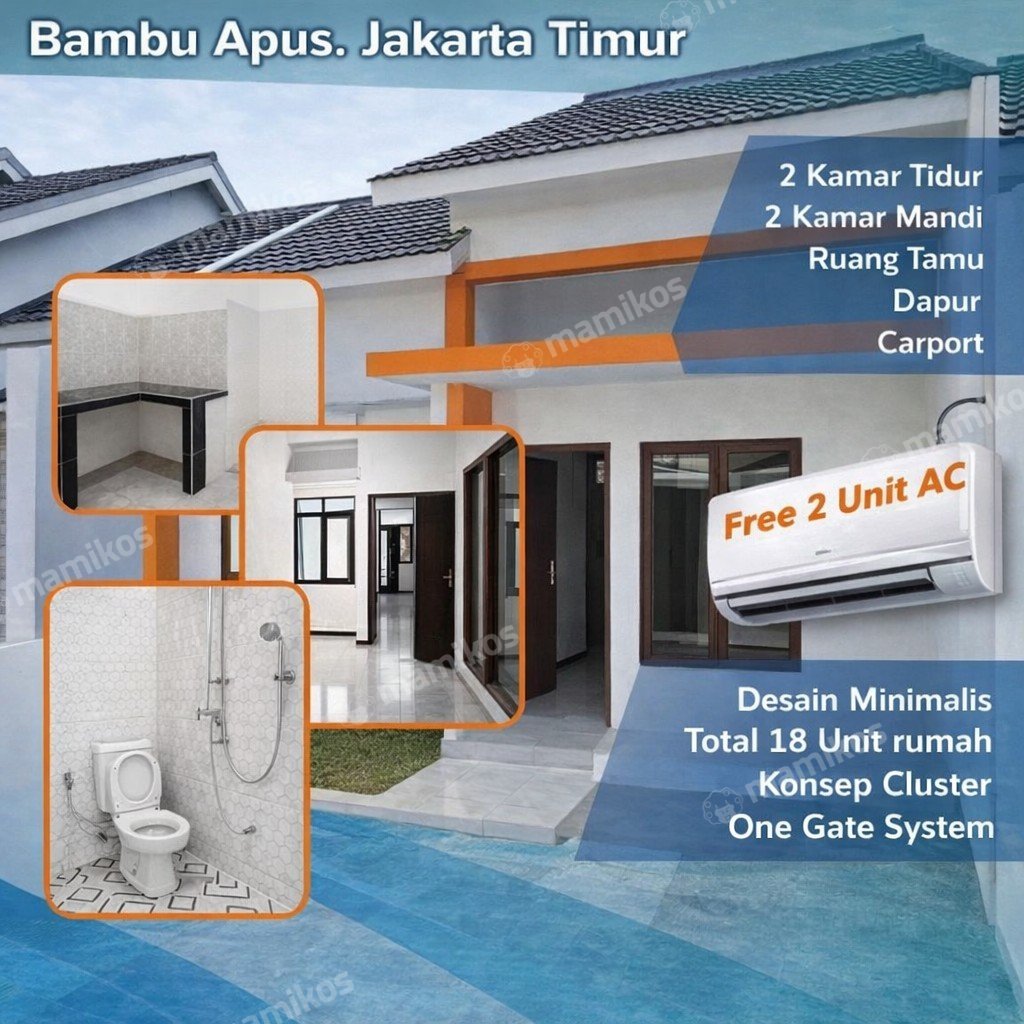 Rumah Sertifikat SHM 2 Kamar Tidur 2 Kamar Mandi Bambu Apus Jakarta Timur - Photo 3