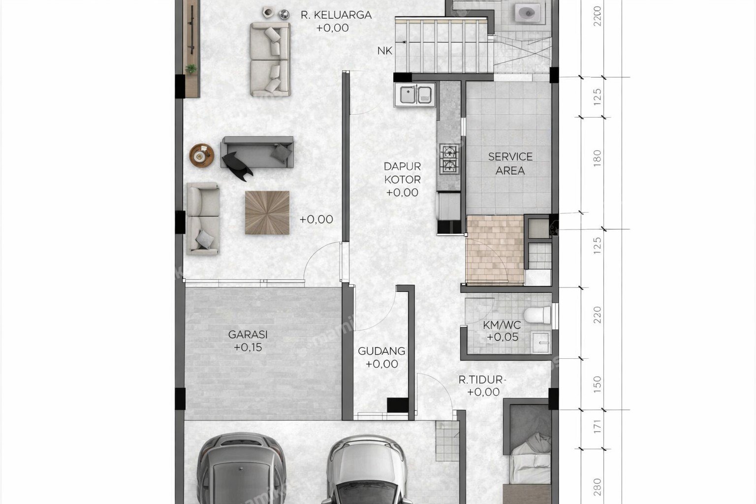 Rumah 6 Kamar Tidur 4 Kamar Mandi 4 Lantai Kembangan Jakarta Barat