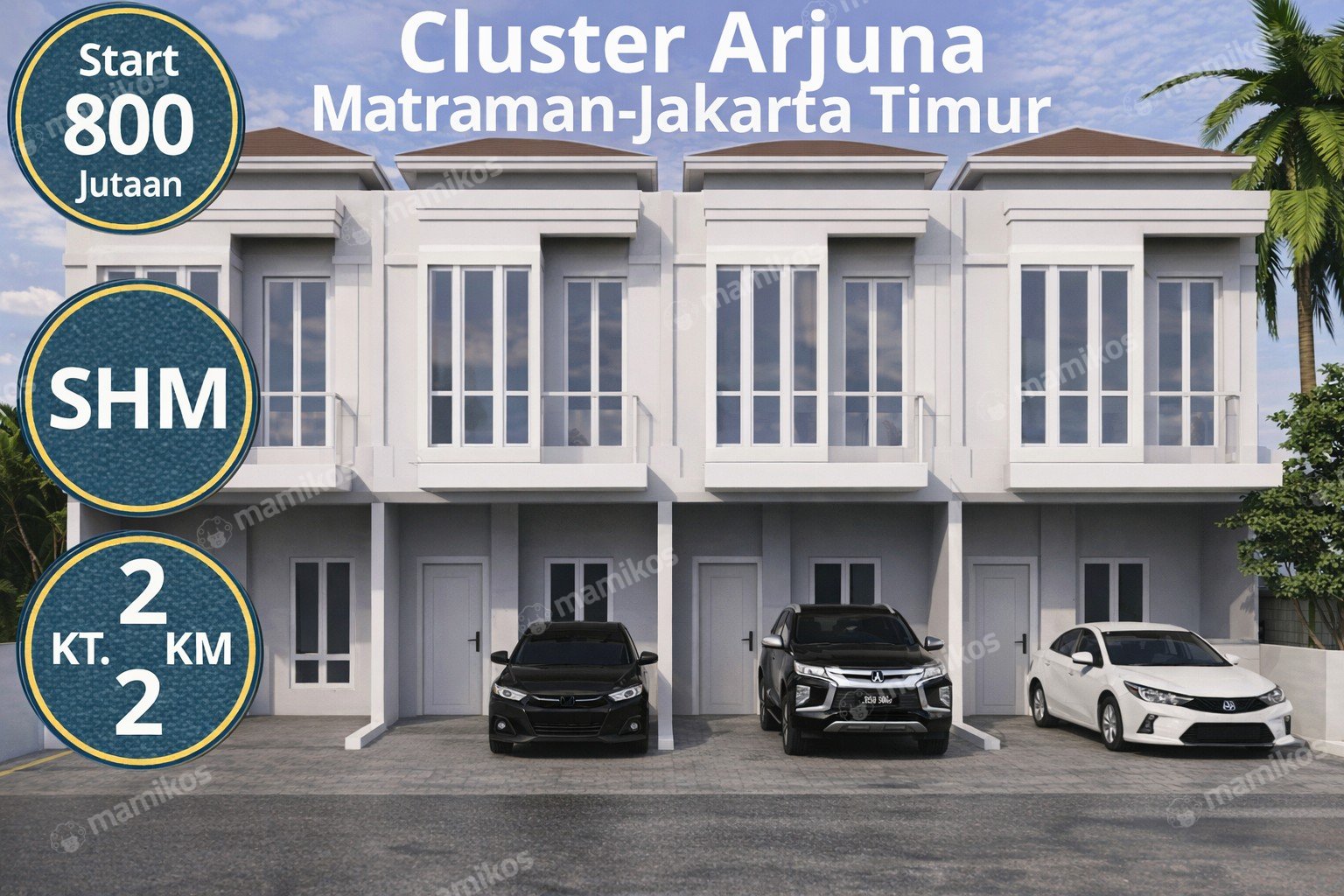 Rumah Sertifikat SHM 2 Kamar Tidur 2 Kamar Mandi Matraman Jakarta Timur