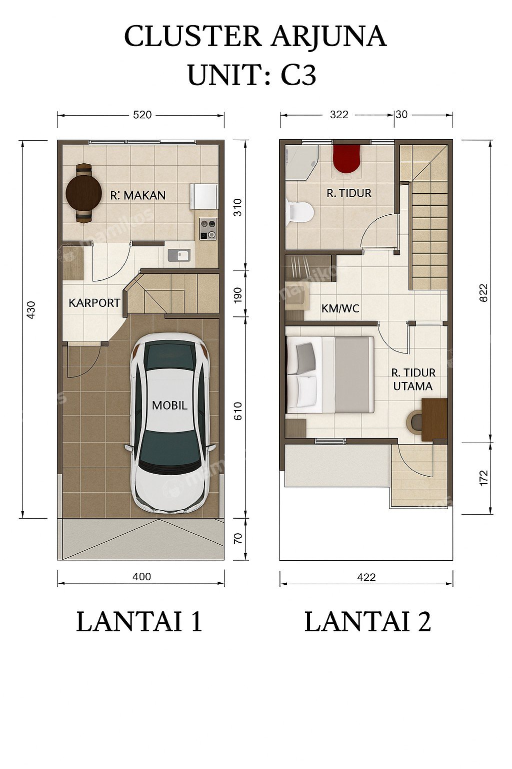 Rumah Sertifikat SHM 2 Kamar Tidur 2 Kamar Mandi Matraman Jakarta Timur - Photo 4