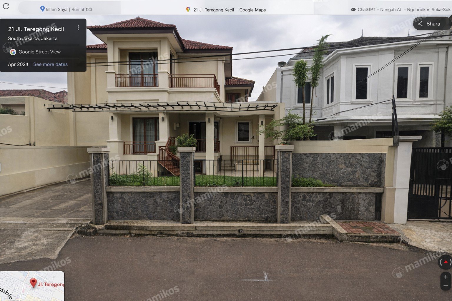 Rumah Sertifikat SHM 4 Kamar Tidur 4 Kamar Mandi Pondok Indah Jakarta Selatan