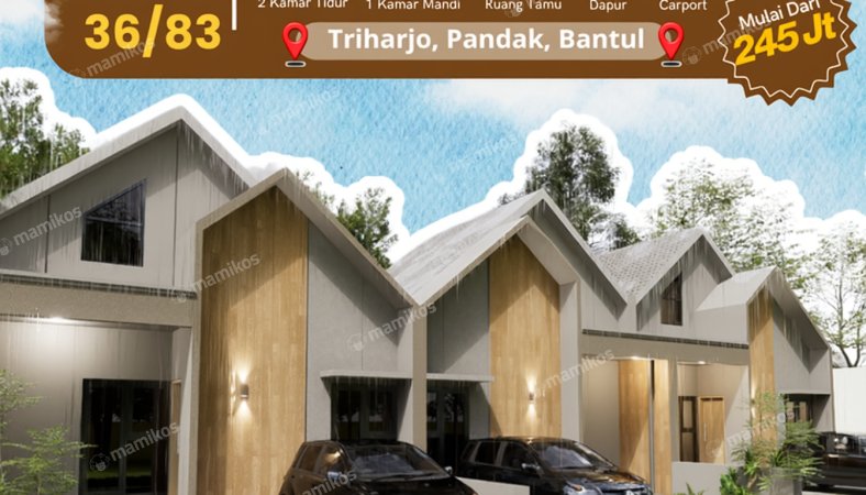 Rumah 2KT 1KM Sleman Yogyakarta