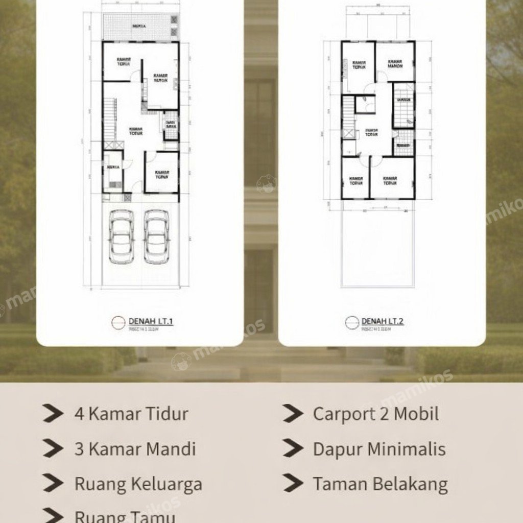Rumah Sertifikat SHM 4 Kamar Tidur 3 Kamar Mandi Kalisari Jakarta Timur - Photo 2