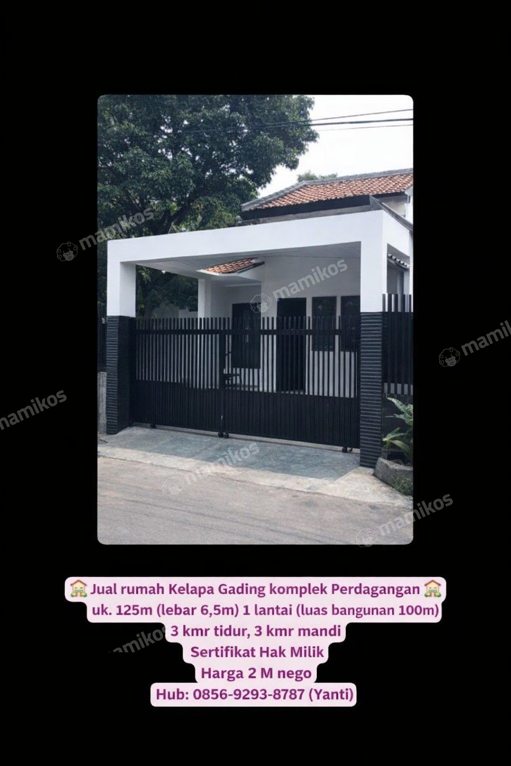 Rumah Sertifikat SHM 3 Kamar Tidur 3 Kamar Mandi Kelapa Gading Jakarta Utara - Photo 4