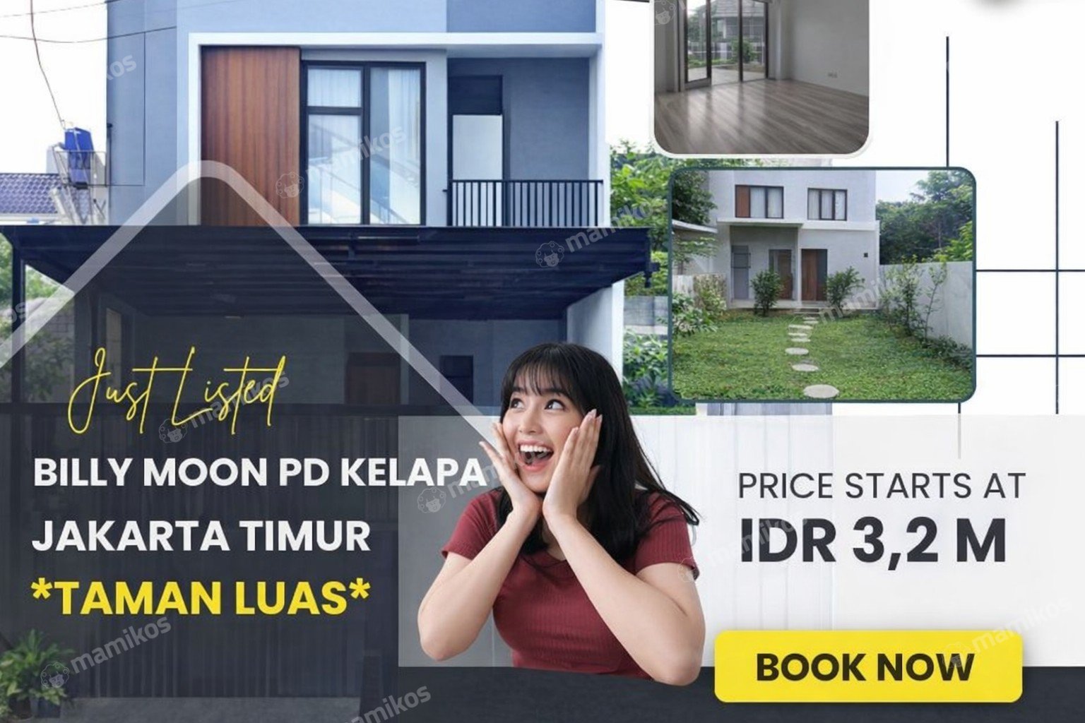 Rumah Sertifikat SHM 4 Kamar Tidur 4 Kamar Mandi Pondok Kelapa Jakarta Timur