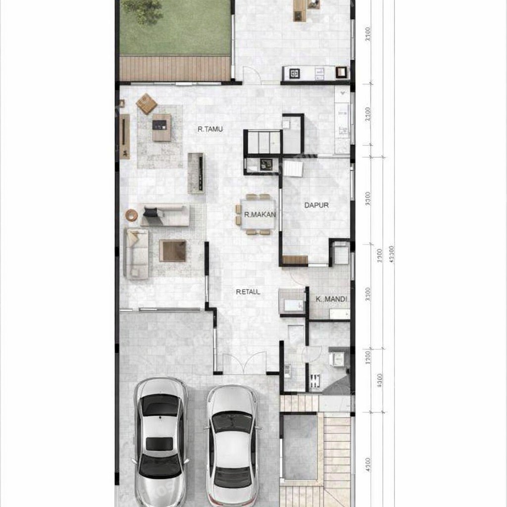 Rumah 5 Kamar Tidur 4 Kamar Mandi 4 Lantai Permata Buana Jakarta Barat - Photo 3