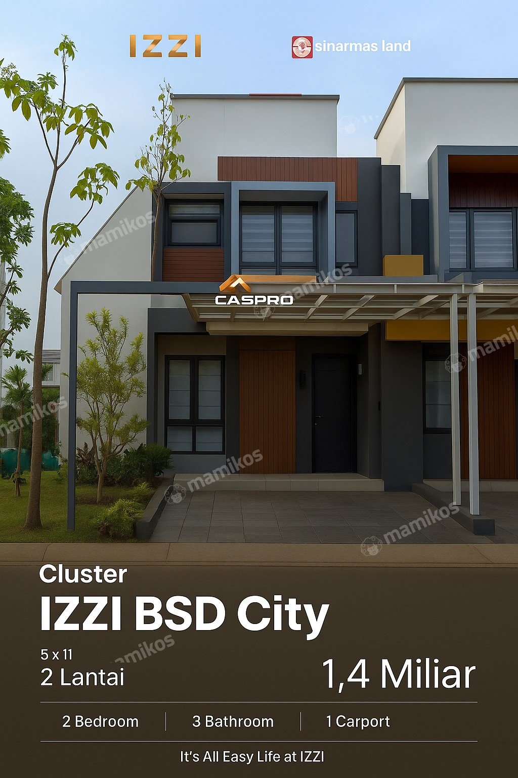 Rumah Sertifikat SHM 3 Kamar Tidur 3 Kamar Mandi Bintaro Jakarta Selatan - Photo 2