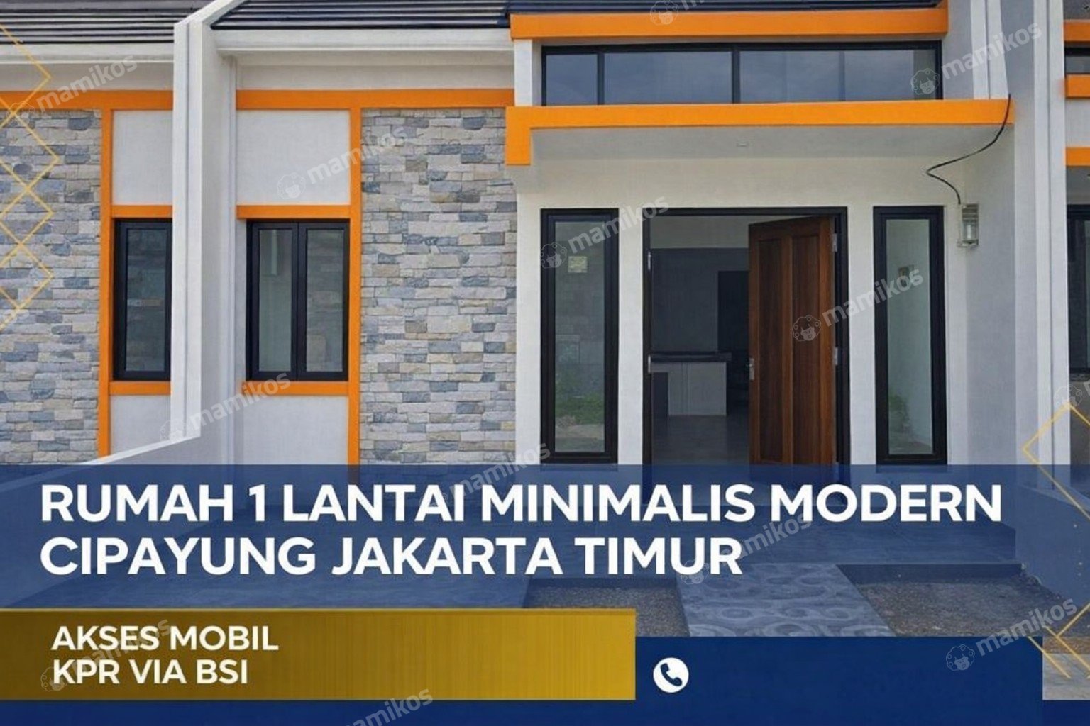Rumah Baru Sertifikat SHM 2 Kamar Tidur Bambu Apus Jakarta Timur