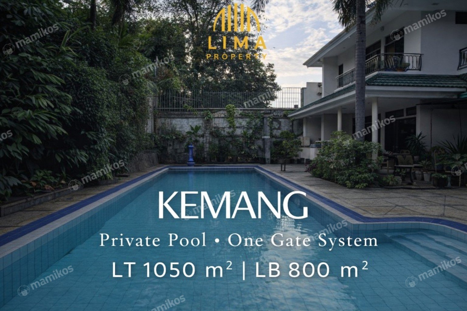 Rumah Sertifikat SHM 6 Kamar Tidur 6 Kamar Mandi Kemang Jakarta Selatan