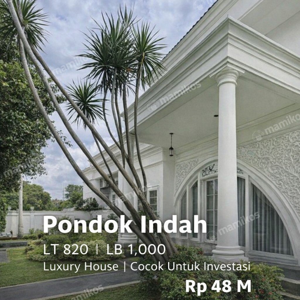 Rumah Sertifikat SHM 6 Kamar Tidur 6 Kamar Mandi Pondok Indah Jakarta Selatan - Photo 2