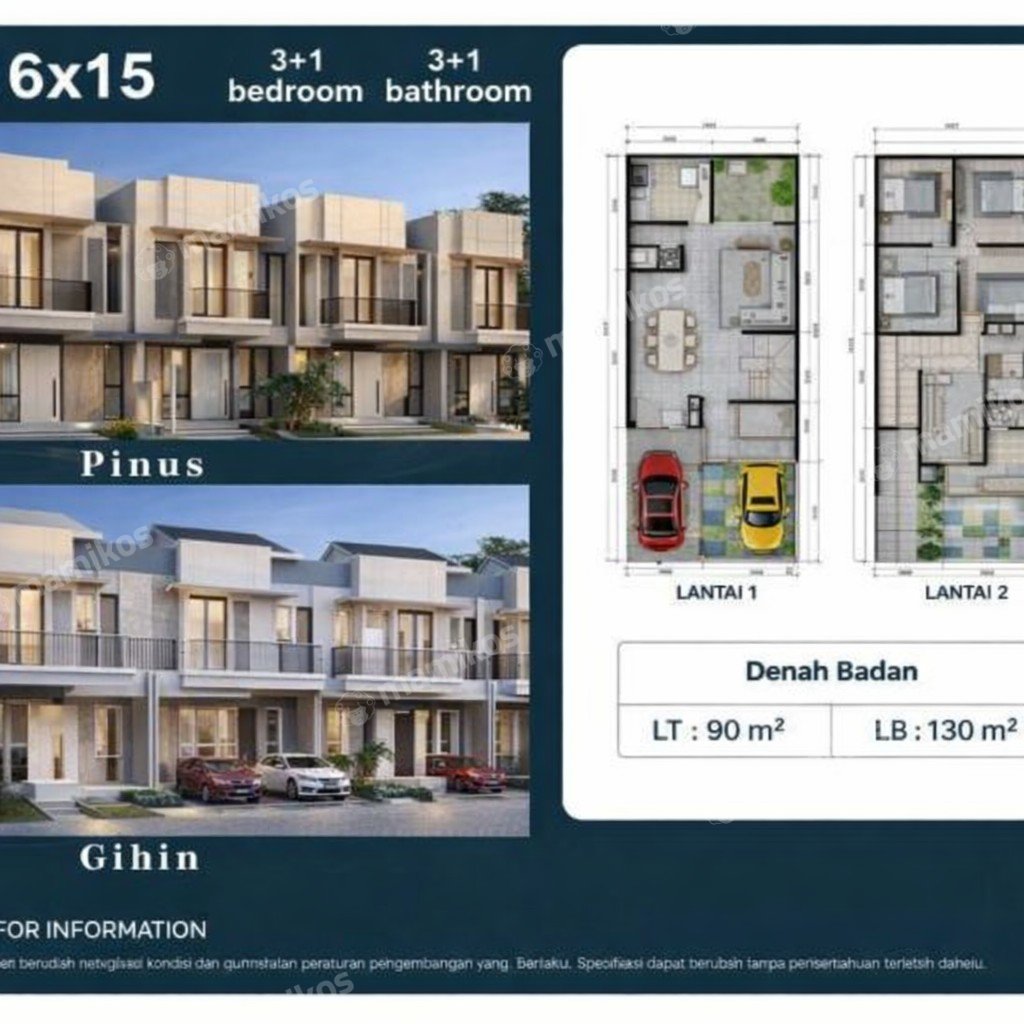Rumah Sertifikat PPJB 3 Kamar Tidur 3 Kamar Mandi Pantai Indah Kapuk 2 Jakarta Utara - Photo 2
