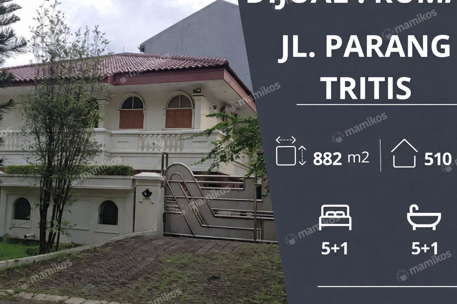 Rumah Sertifikat HGB 5 Kamar Tidur 5 Kamar Mandi Ancol Jakarta Utara
