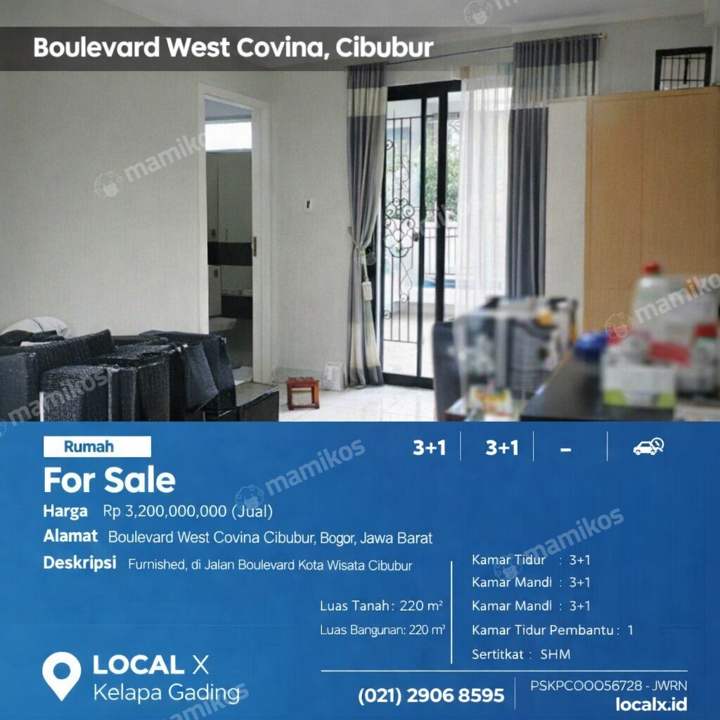 Rumah Sertifikat SHM 3 Kamar Tidur 3 Kamar Mandi Cibubur Jakarta Timur - Photo 2