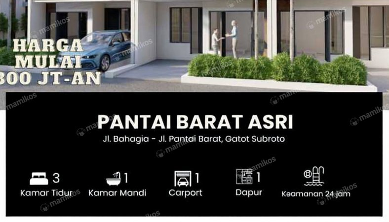 Rumah 3KT 1KM Medan Helvetia Medan