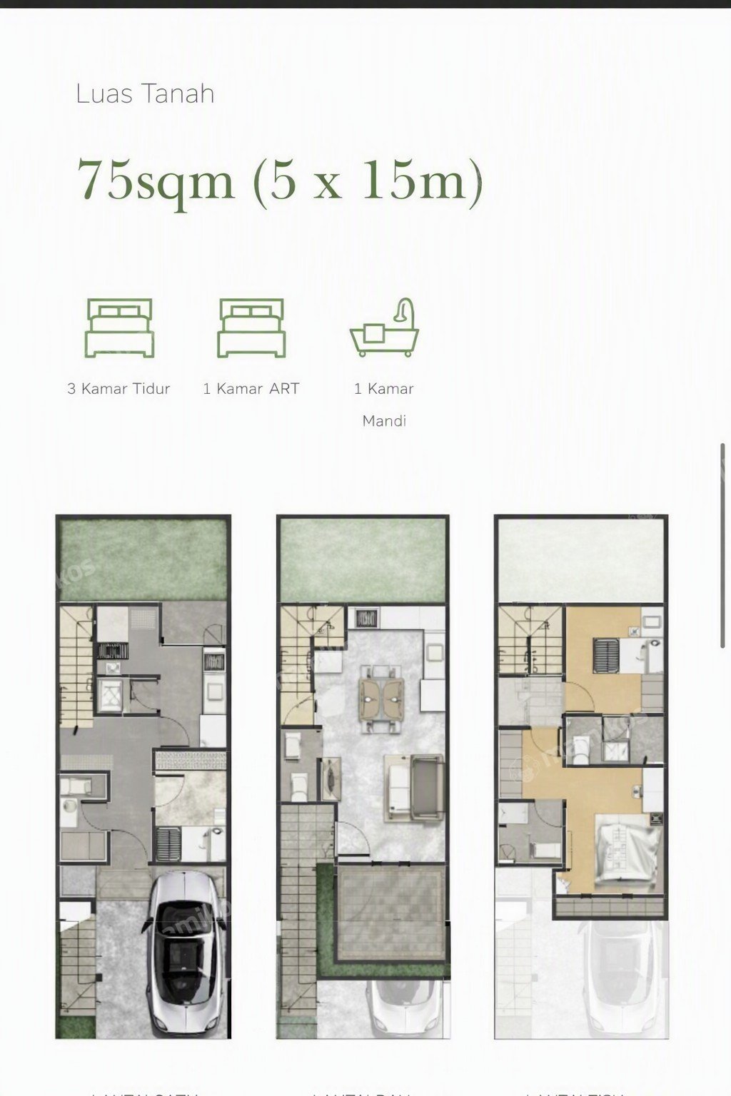 Rumah Baru 3 Kamar Tidur 4 Kamar Mandi Pantai Indah Kapuk Jakarta Utara - Photo 2