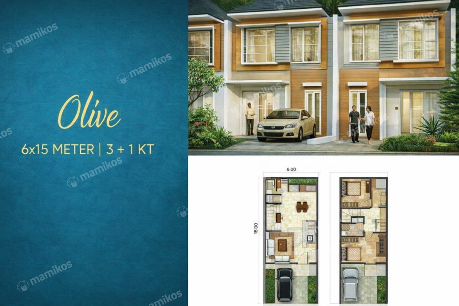 Rumah 3 Kamar Tidur 3 Kamar Mandi 2 Lantai Pantai Indah Kapuk Jakarta Utara