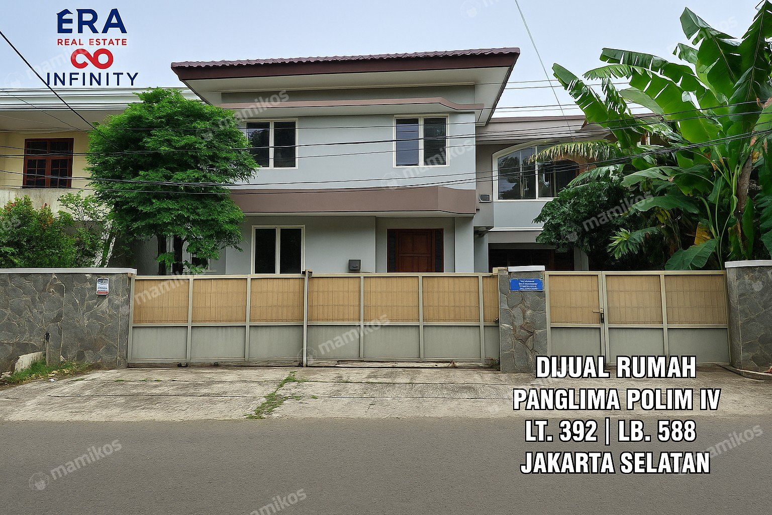 Rumah Sertifikat SHM 6 Kamar Tidur 4 Kamar Mandi Panglima Polim Jakarta Selatan