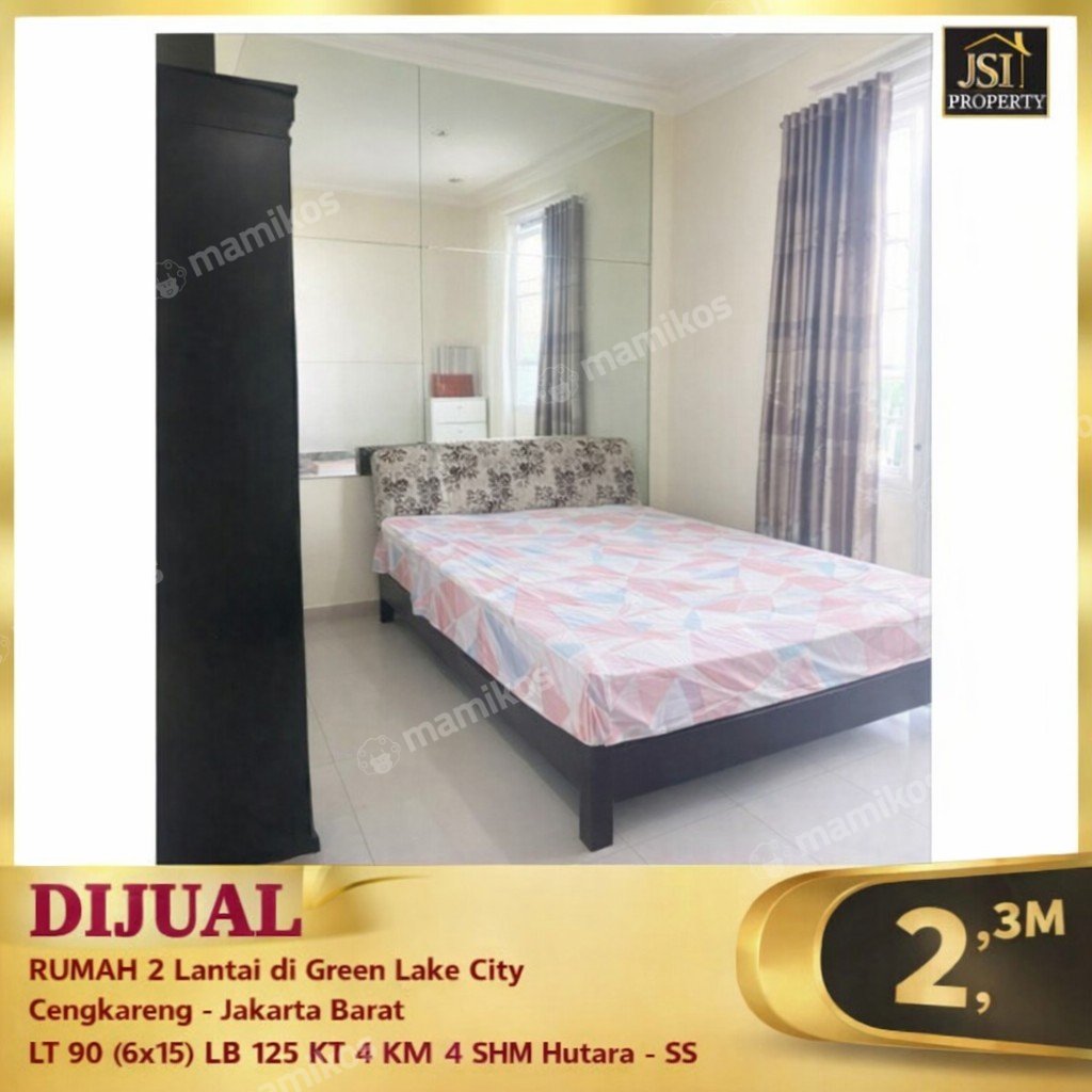 Rumah Sertifikat SHM 3 Kamar Tidur 3 Kamar Mandi Green Lake City Jakarta Barat - Photo 4