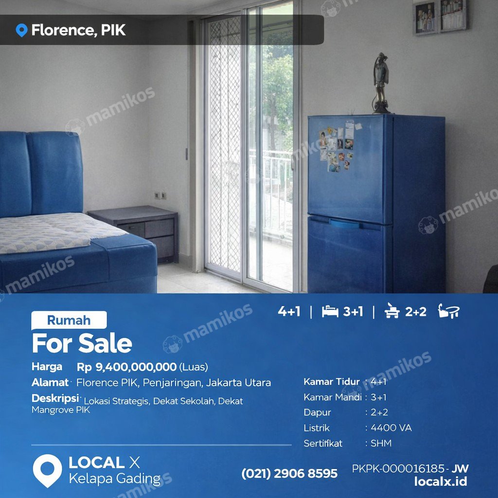 Rumah Sertifikat SHM 4 Kamar Tidur 3 Kamar Mandi Penjaringan Jakarta Utara - Photo 2