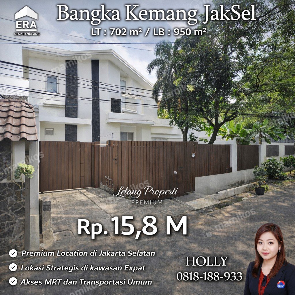 Rumah Sertifikat SHM 4 Kamar Tidur 4 Kamar Mandi Bangka Jakarta Selatan - Photo 3