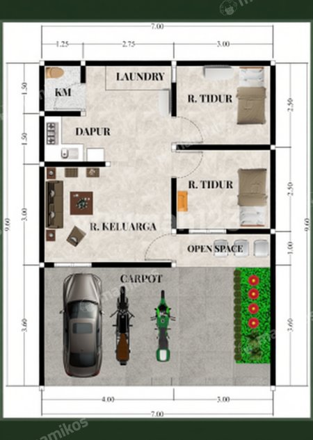 Rumah Sertifikat SHM 2 Kamar Tidur 1 Kamar Mandi Sleman Yogyakarta - Photo 3