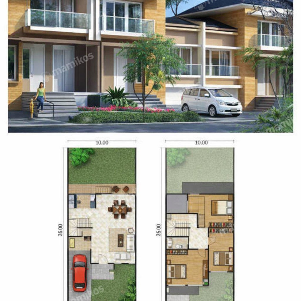 Rumah 3 Kamar Tidur 3 Kamar Mandi 2 Lantai Pantai Indah Kapuk Jakarta Utara
