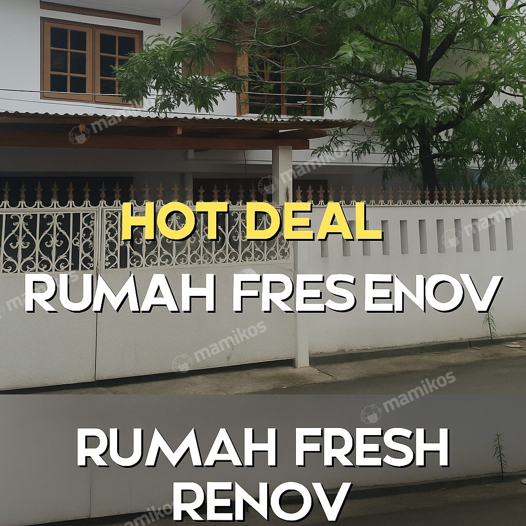 Rumah Sertifikat SHM 5 Kamar Tidur 5 Kamar Mandi Taman Ratu Jakarta Barat