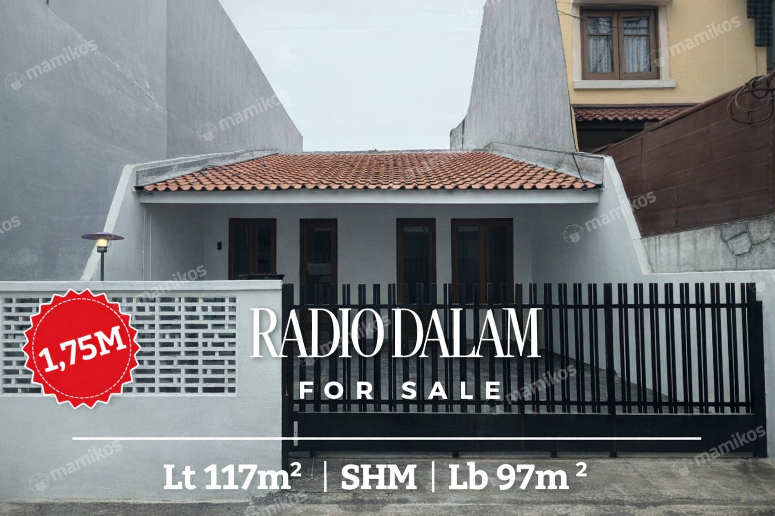 Rumah Sertifikat SHM 3 Kamar Tidur 1 Kamar Mandi Radio Dalam Jakarta Selatan