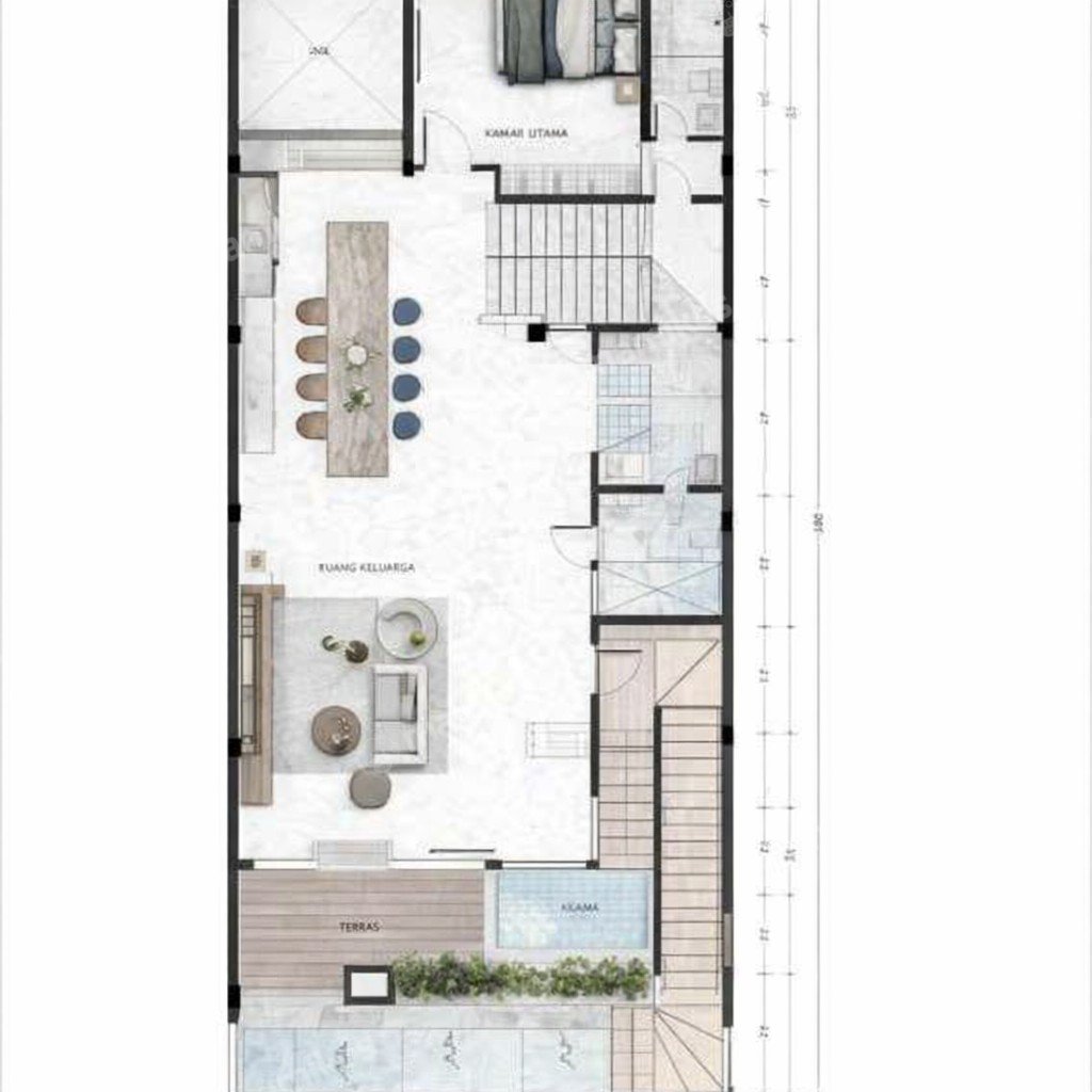 Rumah Sertifikat SHM 5 Kamar Tidur 4 Kamar Mandi Permata Buana Jakarta Barat - Photo 3