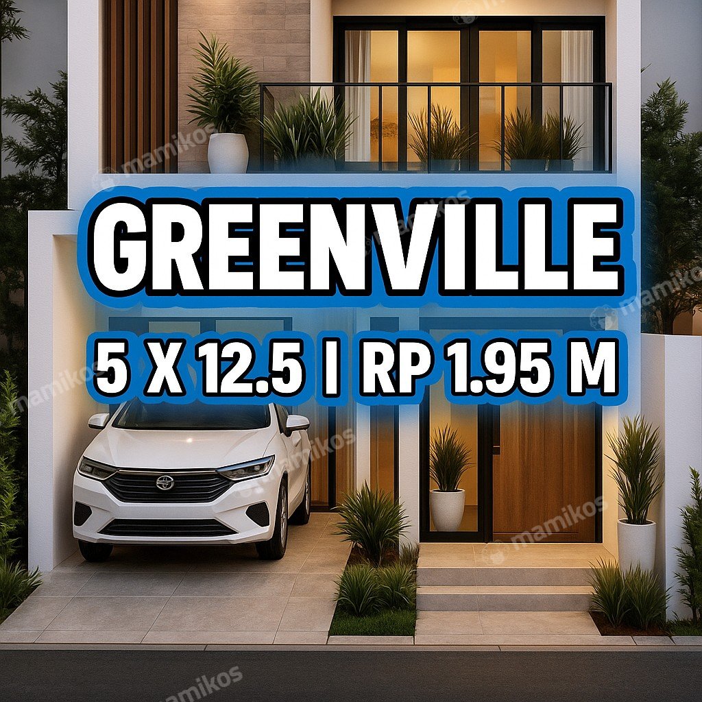Rumah Sertifikat SHM 3 Kamar Tidur 3 Kamar Mandi Green Ville Jakarta Barat