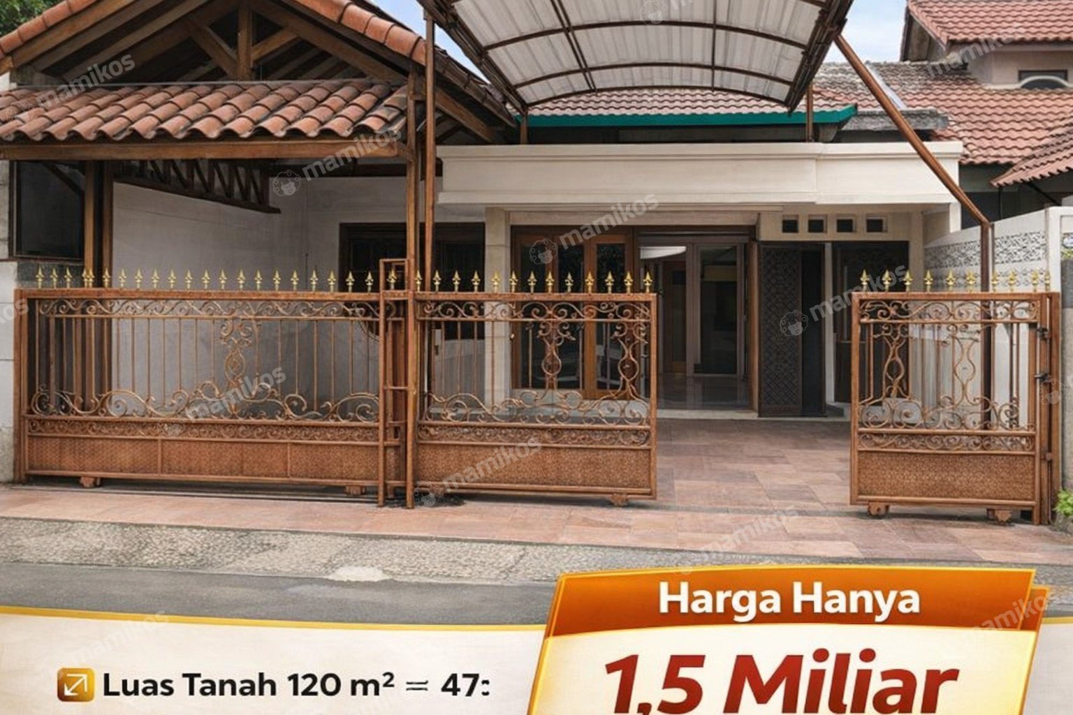 Rumah Sertifikat SHM 3 Kamar Tidur 2 Kamar Mandi Metland Menteng Jakarta Timur