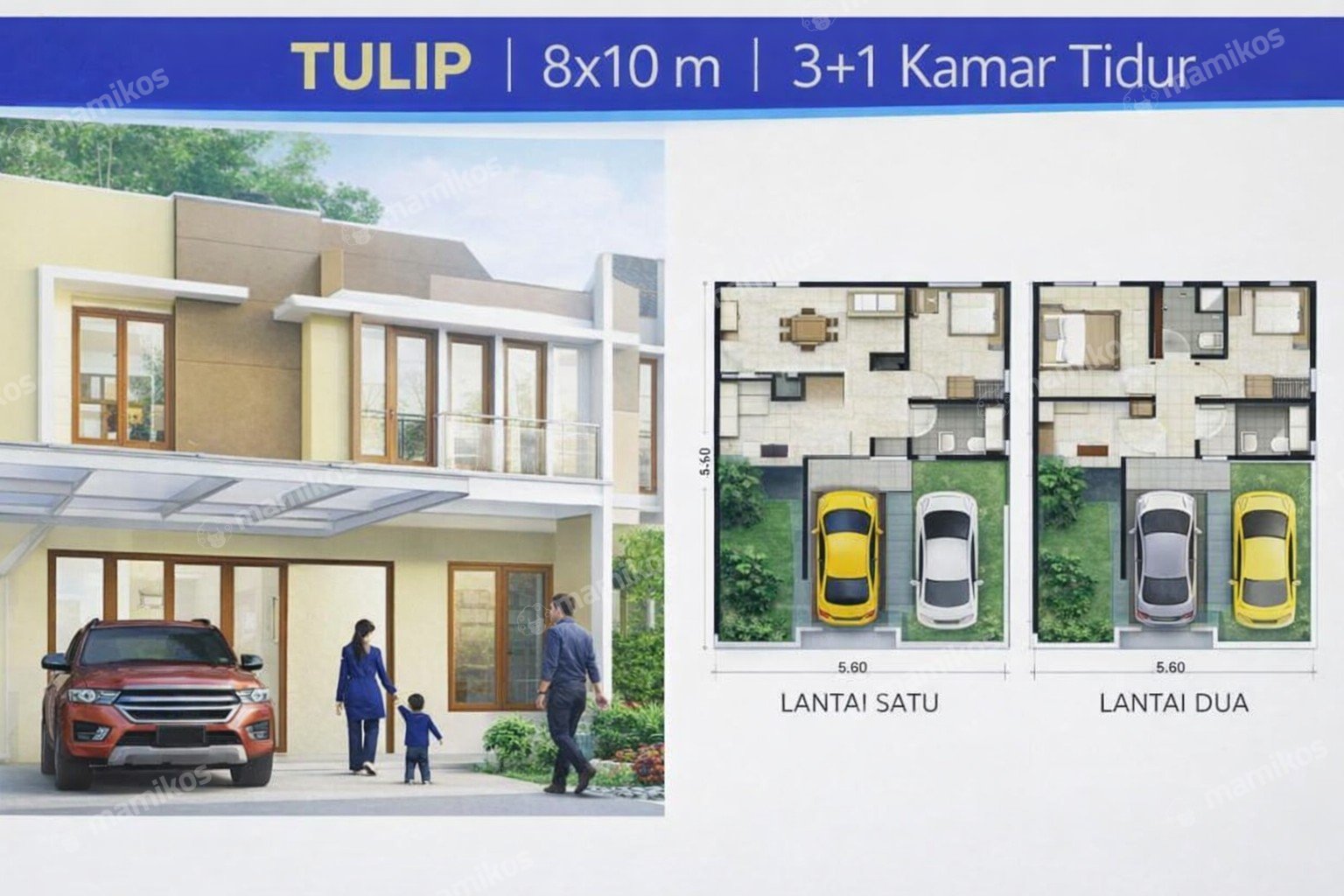 Rumah 3 Kamar Tidur 3 Kamar Mandi 2 Lantai Pantai Indah Kapuk Jakarta Utara - Photo 2