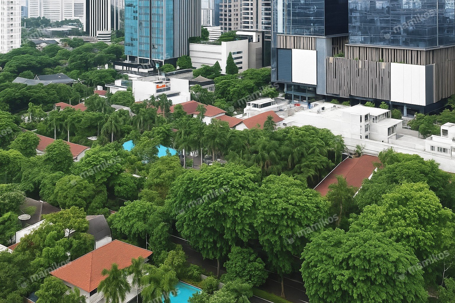 Rumah Sertifikat SHM 10 Kamar Tidur 6 Kamar Mandi Senopati Jakarta Selatan