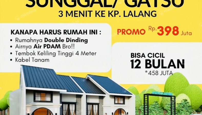 Rumah 2KT 1KM Medan Helvetia Medan