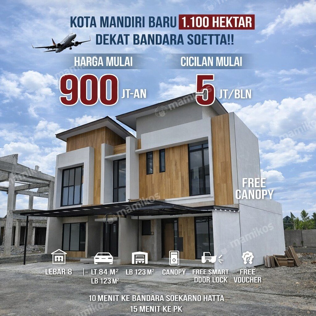Rumah Sertifikat SHM 3 Kamar Tidur 2 Kamar Mandi Daan Mogot Jakarta Barat - Photo 4