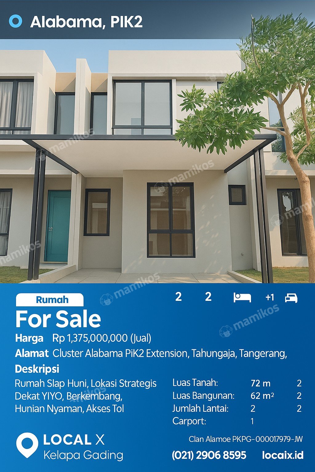 Rumah Sertifikat PPJB 2 Kamar Tidur 2 Kamar Mandi Pantai Indah Kapuk 2 Jakarta Utara - Photo 2