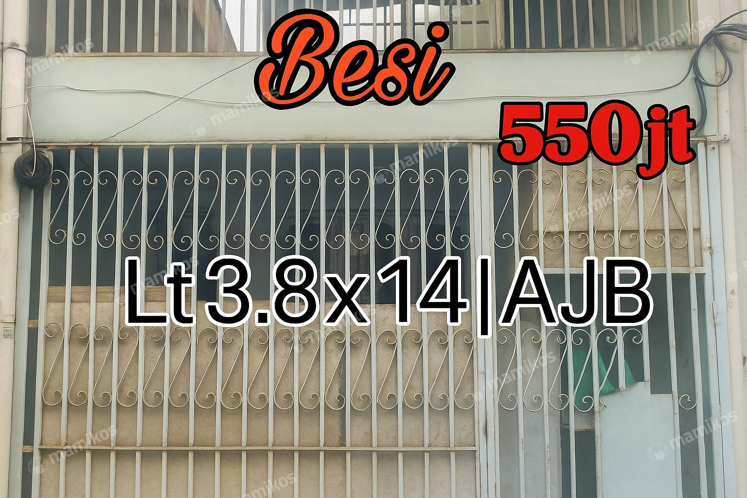 Rumah 1 Kamar Mandi 1 Lantai Jembatan Besi Jakarta Barat