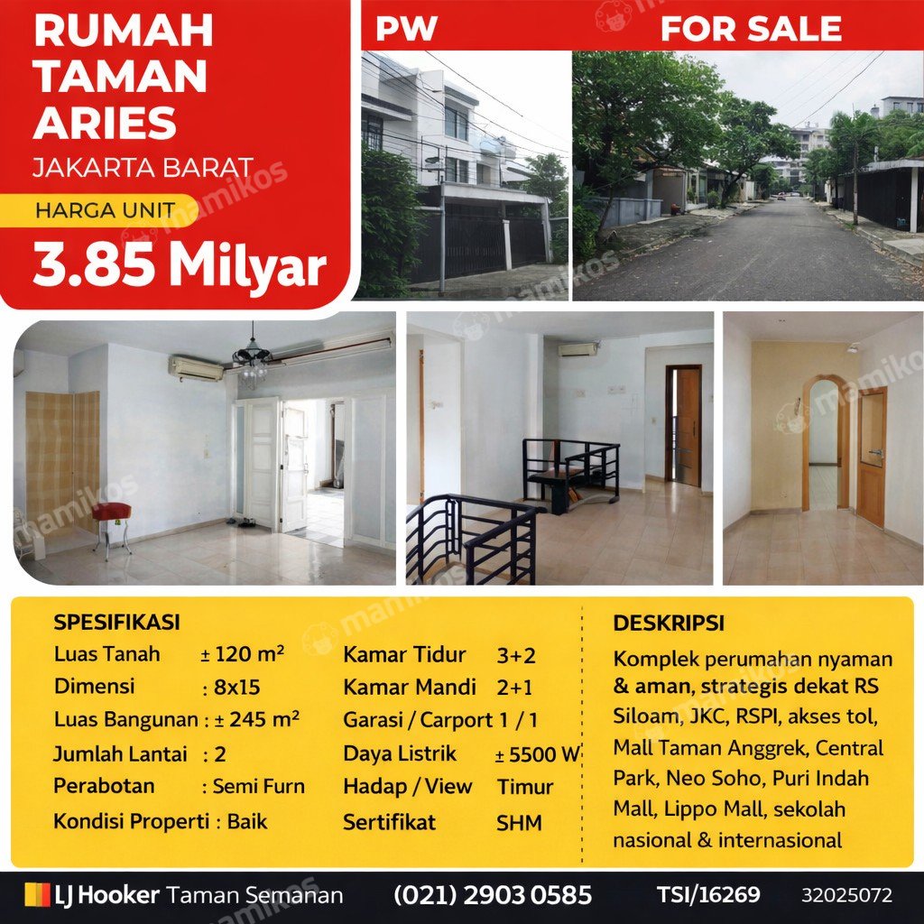Rumah Sertifikat SHM 3 Kamar Tidur 3 Kamar Mandi Kembangan Jakarta Barat - Photo 3
