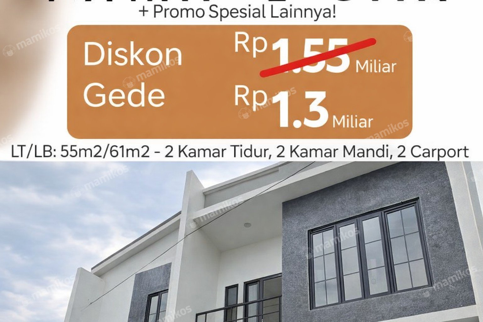Rumah Sertifikat SHM 2 Kamar Tidur 2 Kamar Mandi Jati Padang Jakarta Selatan